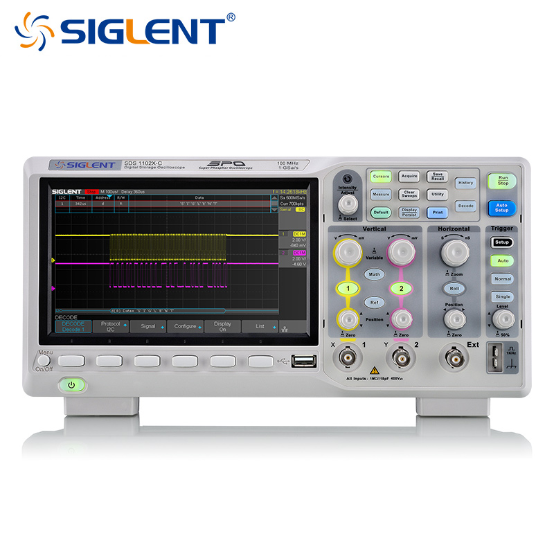 鼎阳(SIGLENT)数字示波器SDS1102X-C双通道带宽100MHZ/1GSa/S